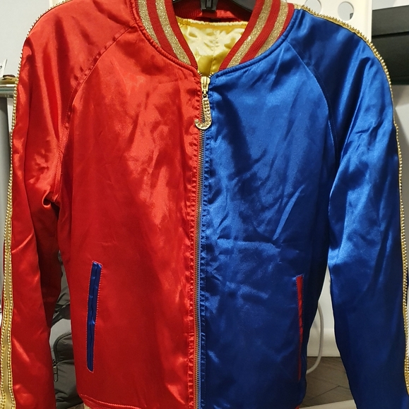 DC Harley Quinn Halloween Small bomber, choker, white wig - Picture 8 of 15